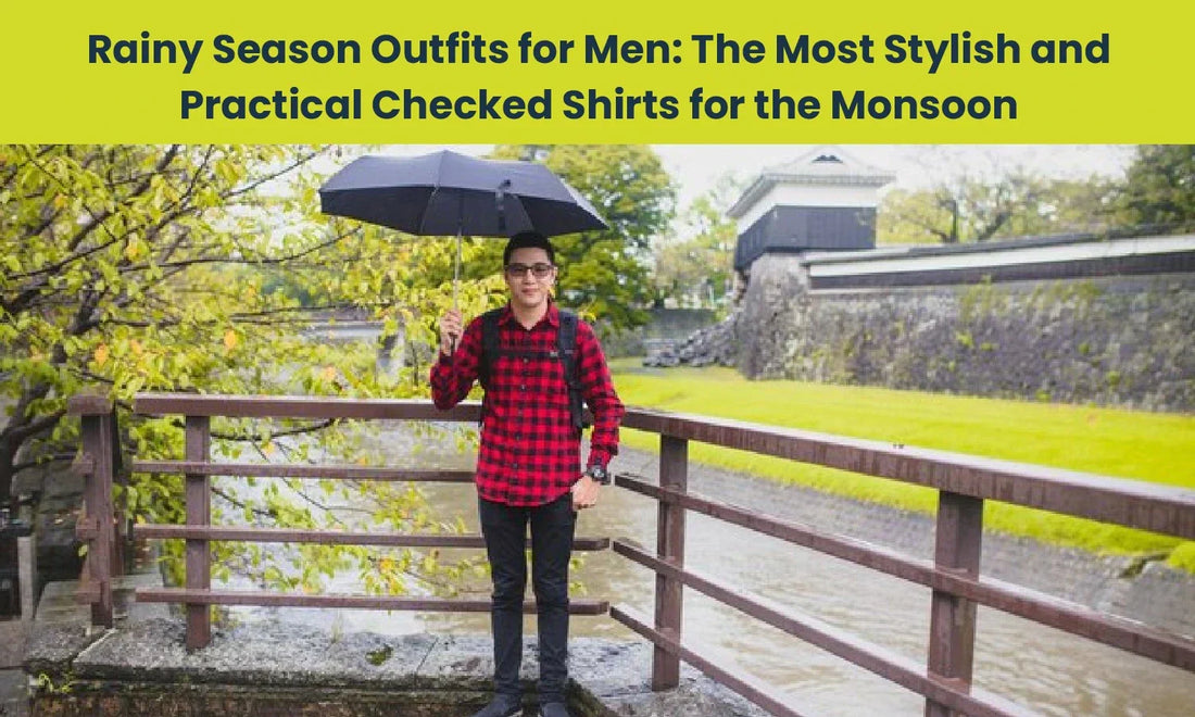 Rainy Season Outfits for Men: The Most Stylish and Practical Checked Shirts for the Monsoon