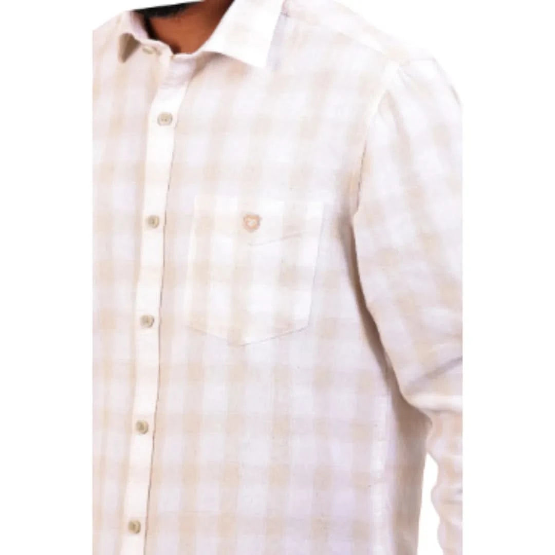 Sandal Khadhi Checked Shirt for men