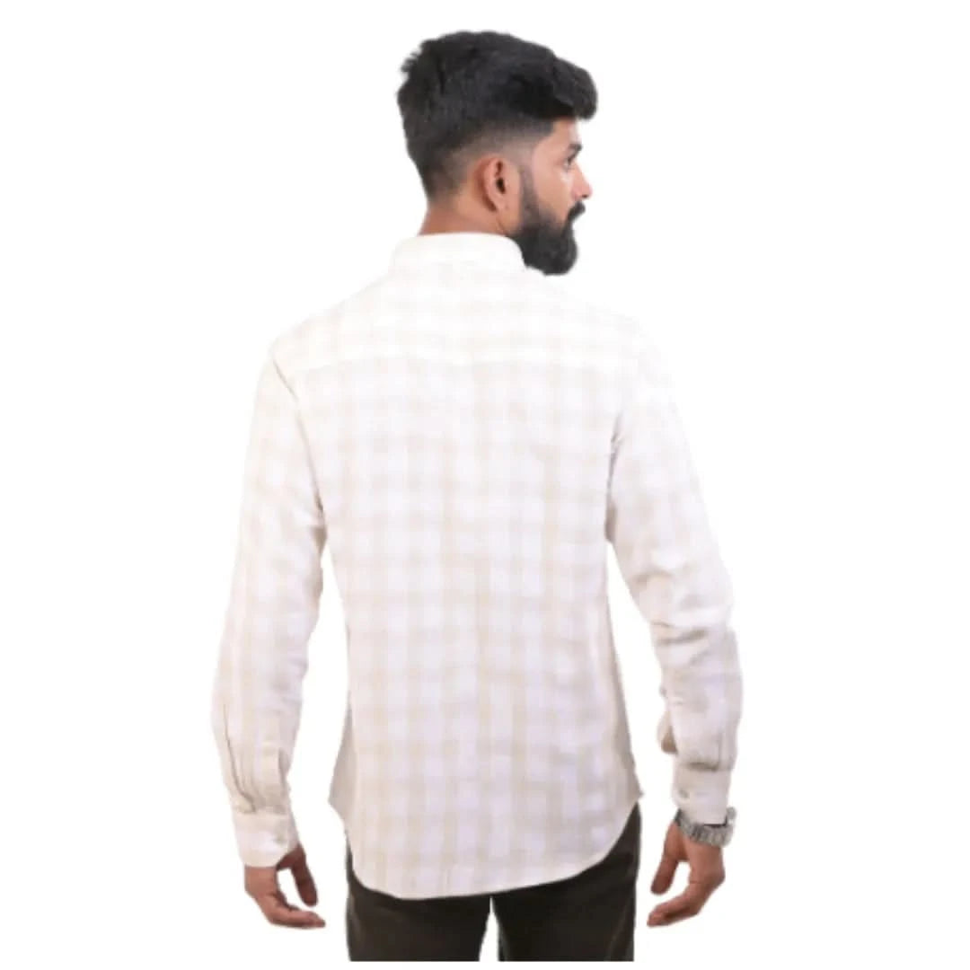 Sandal Khadhi Checked Shirt for men