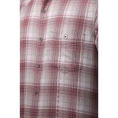 Red Milange Checked Shirt for men