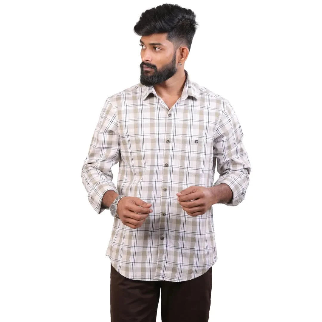 Sandal Oxford Checked Shirt for men