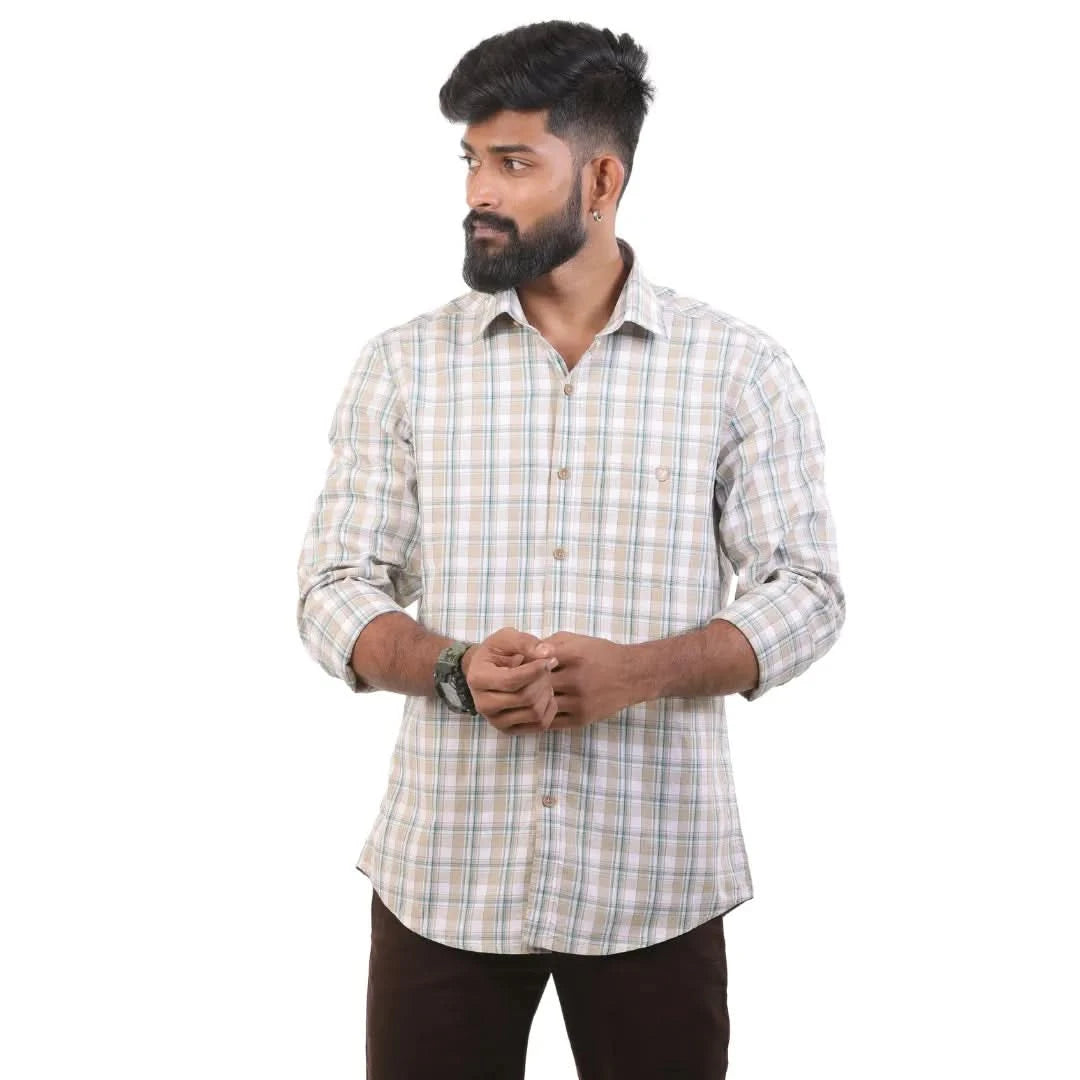 Sandal Oxford Checked Shirt for men