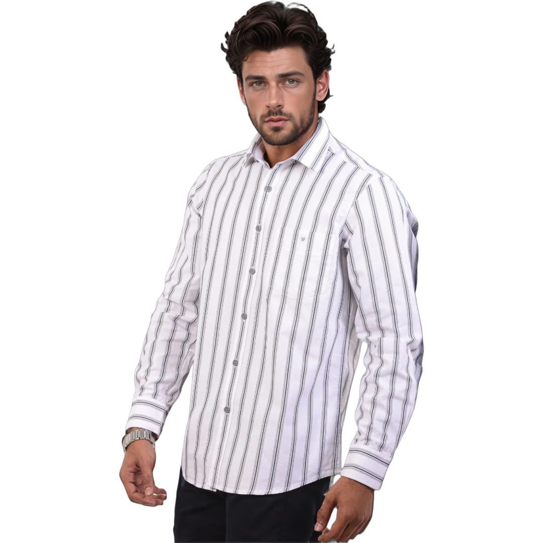 White Striped Shirt