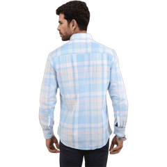 Ramar Blue And Yellow Checked Shirt