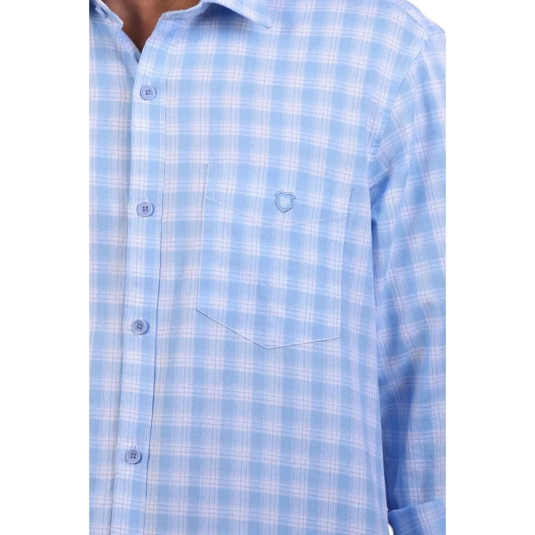 Yellow Gizza Checked Shirt For Men - 4972