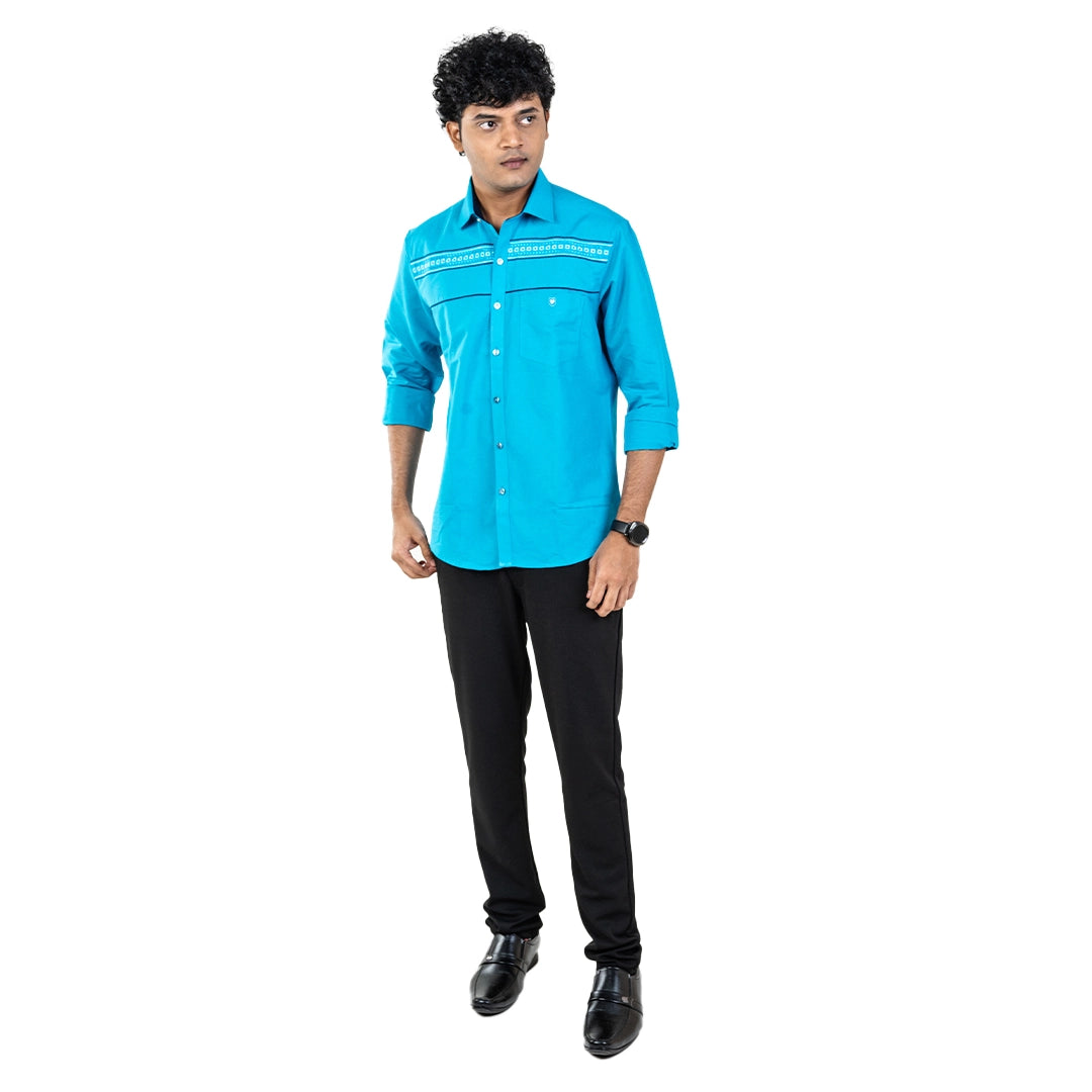 Ramar Blue Partywear Shirt