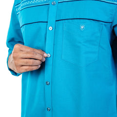 Ramar Blue Partywear Shirt