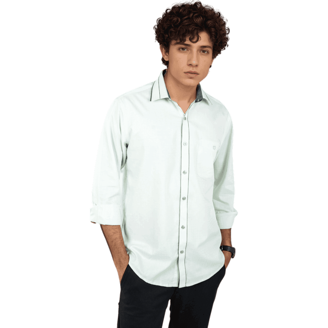 Botticelli White Partywear Shirt For Men - Regular Fit Formal Shirts (5300) - Botticelli