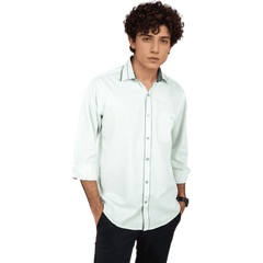 Botticelli White Partywear Shirt For Men - Regular Fit Formal Shirts (5300) - Botticelli