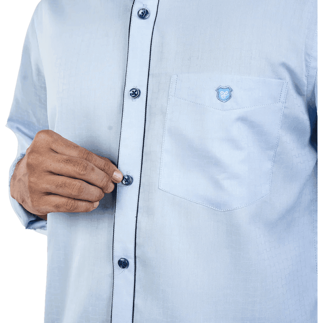 Sky Blue Partywear Shirt