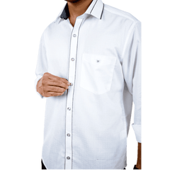 Botticelli White Partywear Shirt For Men - Regular Fit Formal Shirts (5300) - Botticelli