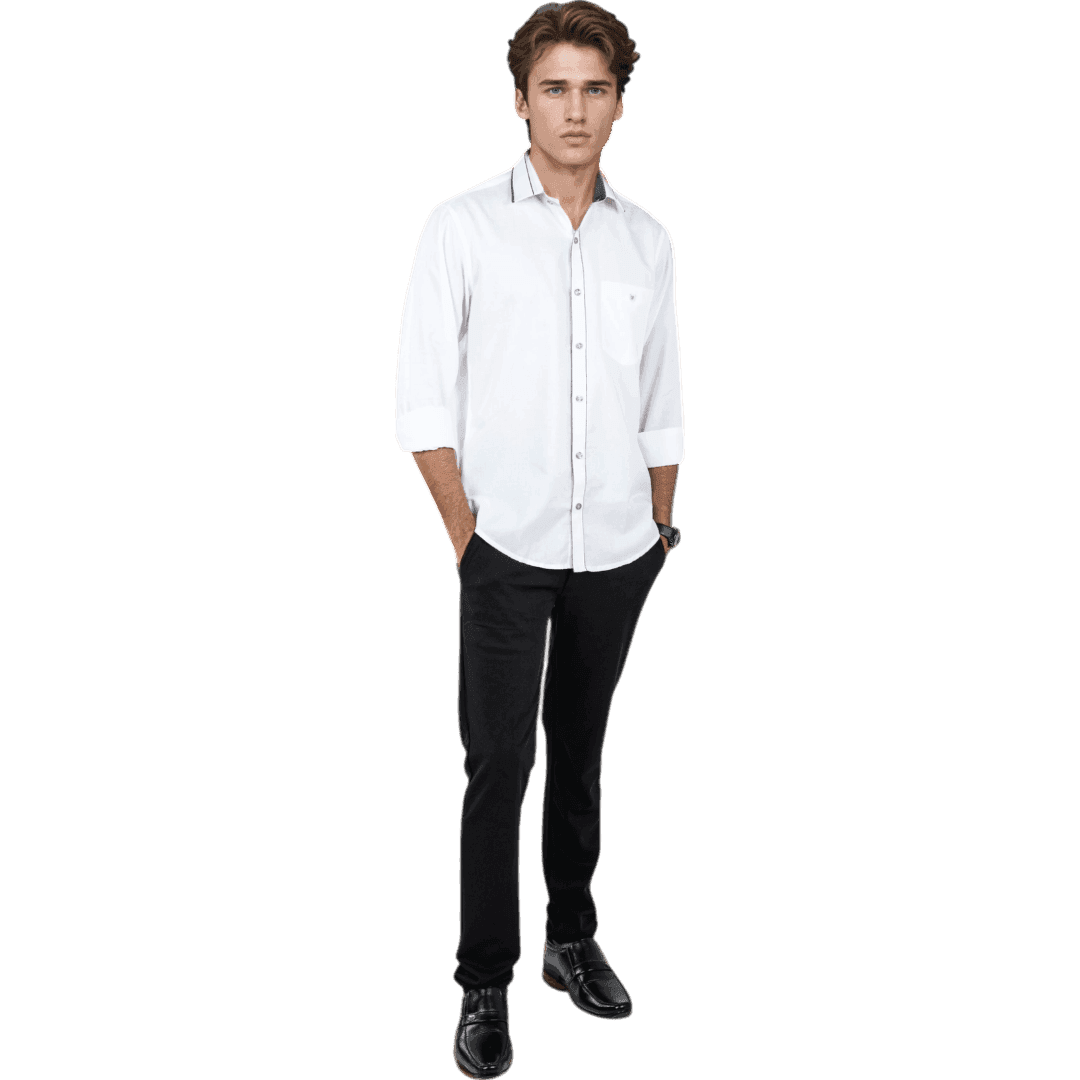 White Partywear Shirt