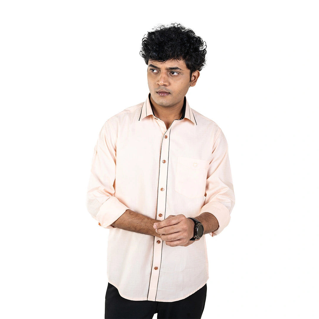 Orange Party Wear Shirt for Men - 5300