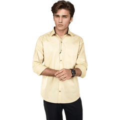 Botticelli Dark Green Cotton Partywear Shirt For Men - Full Sleeve Formal Shirts (5302) - Botticelli