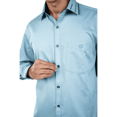 Botticelli Men Collar Cuff White Partywear Shirt - Full Sleeve Formal Shirts (5303) - Botticelli