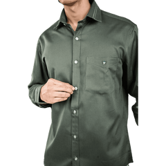 Botticelli Men Plain Black Partywear Shirt - Collarwork Cotton Shirts (5304) - Botticelli