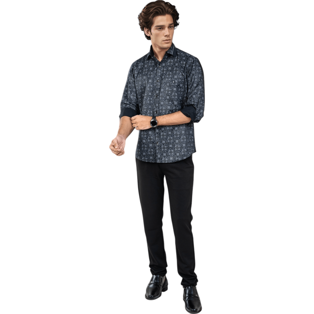 Blue Collar Work Shirt For Men- 5308 - Botticelli