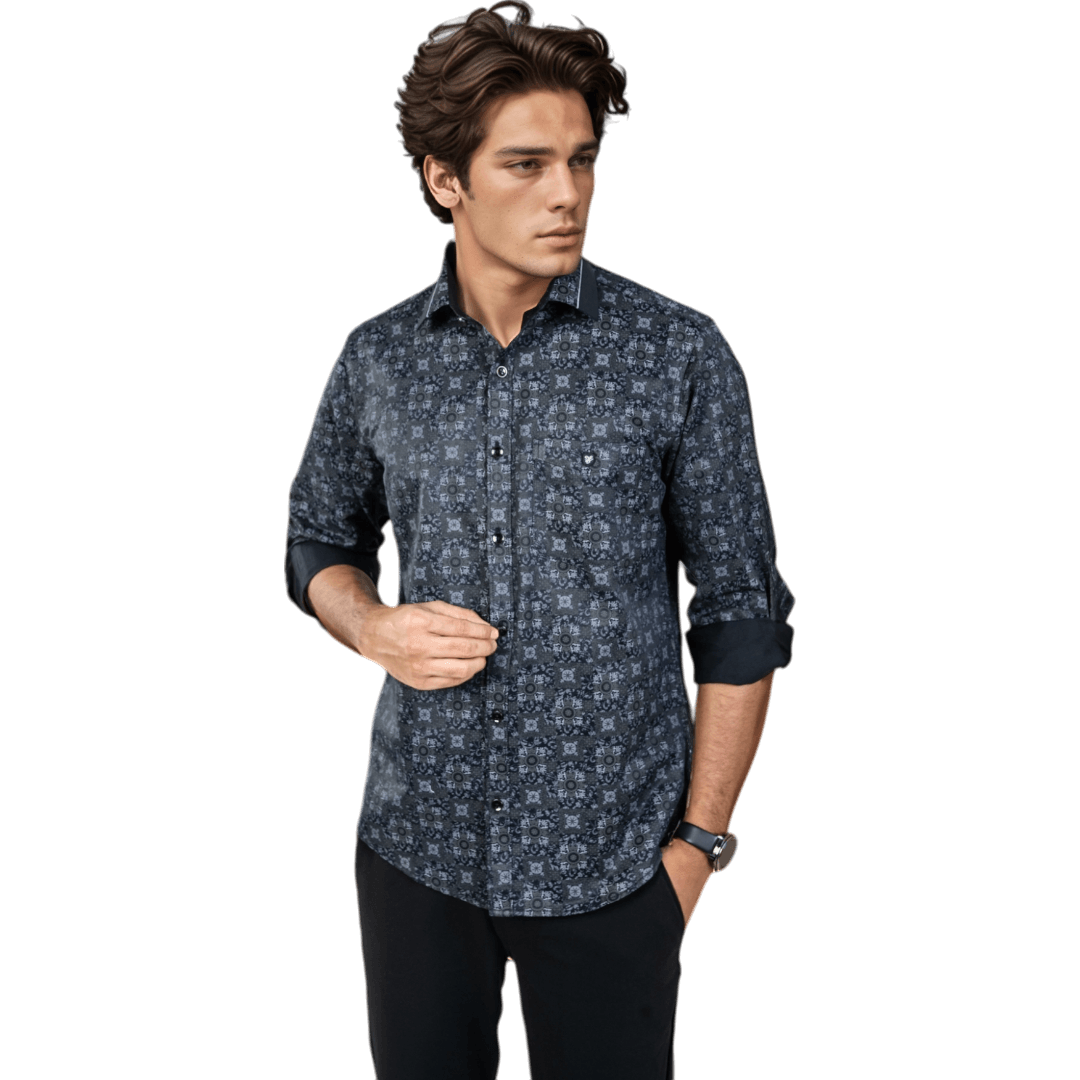 Blue Collar Work Shirt For Men- 5308 - Botticelli