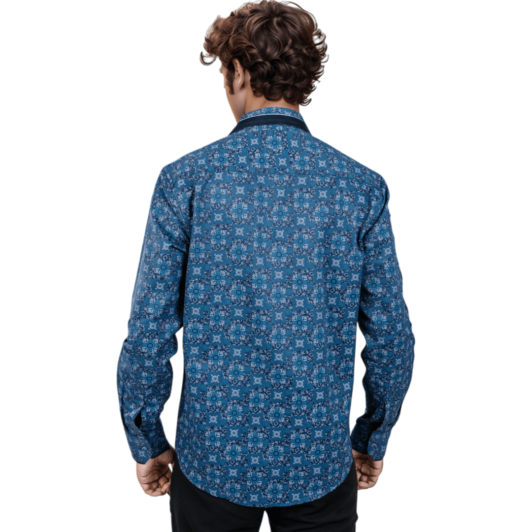 Blue Collar Work Shirt For Men- 5308 - Botticelli