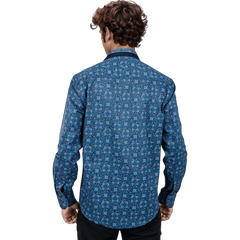 Blue Collar Work Shirt For Men- 5308 - Botticelli