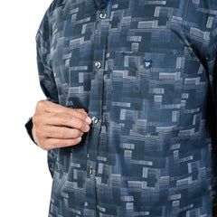 Brown Collar Work Shirt For Men- 5309