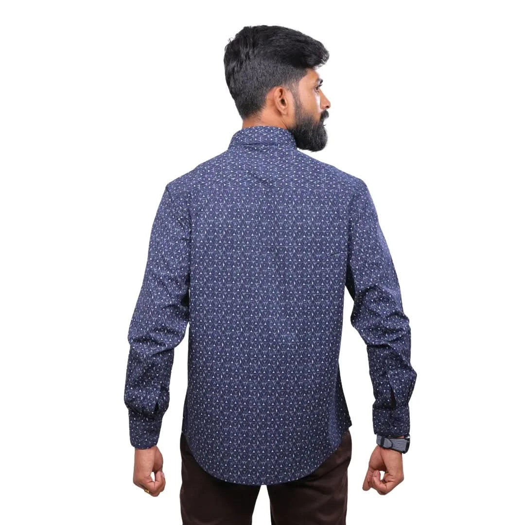 Navy Laffer Printed Shirt for men