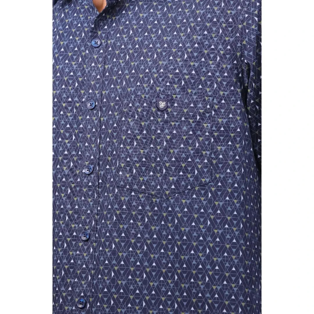 Navy Laffer Printed Shirt for men