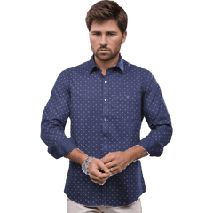 Navy Printed Shirt