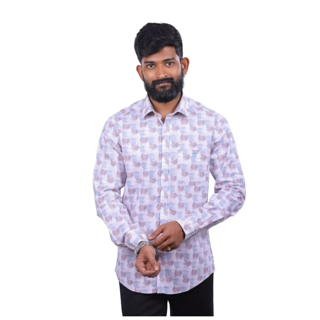 Men Green Laffer Printed Shirt  - 6981