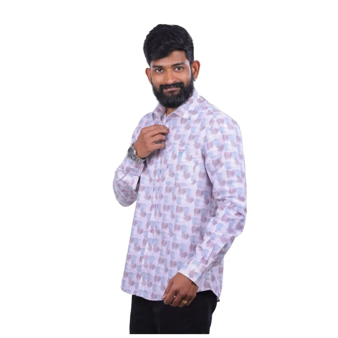 Men Green Laffer Printed Shirt  - 6981