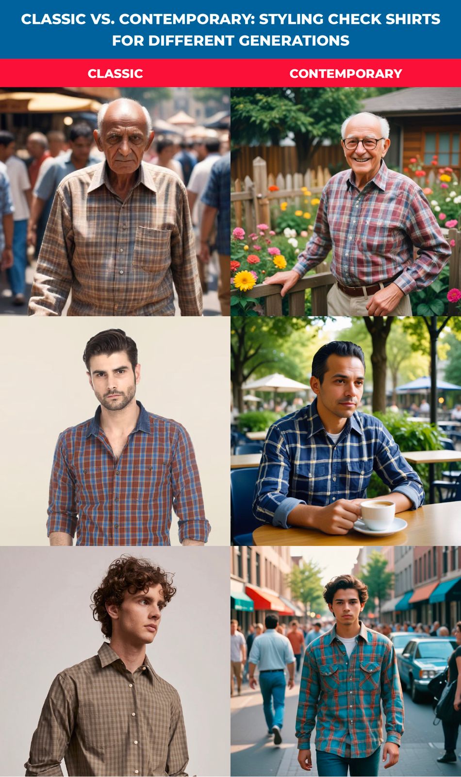 Men Check Shirt